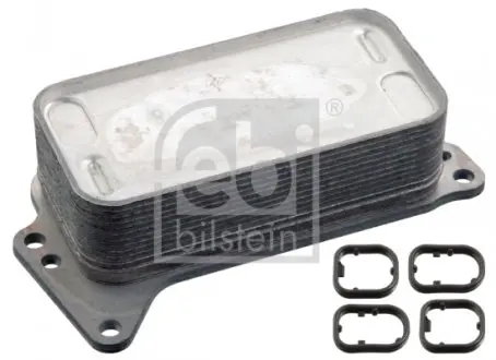 105945 Радиатор масляный BMW 1 (F20)/3 (F30)/5 (F11)/ X3 (F25) 07-18 (теплообменник) FEBI BILSTEIN подбор по vin на Brocar