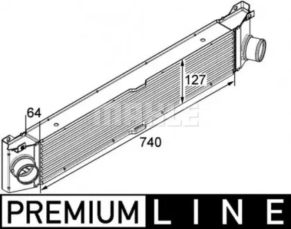 CI158000P Радіатор інтеркулера Citroen Jumper/Fiat Ducato/Peugeot Boxer 2.0-3.0D 06- MAHLE / KNECHT підбір по vin на Brocar