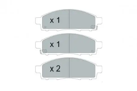 KBP6599 Колодки гальмівні (передні) Nissan NV200 10- KAVO підбір по vin на Brocar