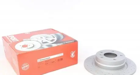 150342952 Диск тормозной (задний) BMW 1 (E81/E87)/3 (E90/E92) 05-13 (296x10.5) (с покрытием) (с отверстиями) ZIMMERMANN подбор по vin на Brocar
