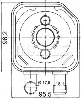 CLC165000S Радіатор масляний VW Passat/Audi A4/A6 2.5TDI 00- MAHLE / KNECHT підбір по vin на Brocar