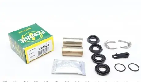 820008 Направляющая суппорта (переднего/к-кт) Renault Clio/Rapid 91-96 (d=20mm) (Bendix) FRENKIT подбор по vin на Brocar