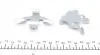 1090066 Планка суппорта (переднего) прижимная (к-кт) Audi A4/A7/Q7 15- QUICK BRAKE підбір по vin на Brocar