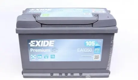 EA1050 Стартерна батарея (акумулятор) EXIDE підбір по vin на Brocar