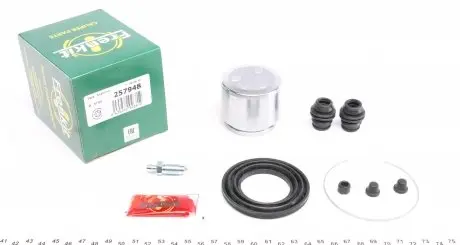 257948 Ремкомплект суппорта (переднего) Honda CR-V 99-06 (d=57mm) (+поршень) (Akebono) FRENKIT підбір по vin на Brocar