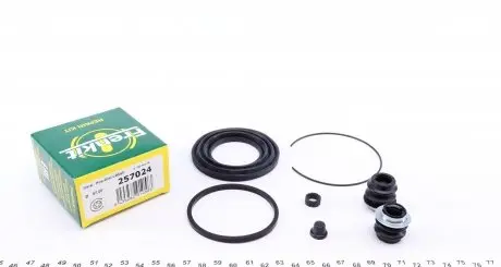 257024 Ремкомплект суппорта (переднего) Toyota Camry 91-96 (d=57mm) (Akebono) FRENKIT подбор по vin на Brocar