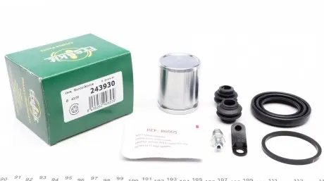 243930 Ремкомплект супорта (заднього) Hyundai Santa Fe 09- (d=43mm) (+ поршень) (Mando) FRENKIT підбір по vin на Brocar