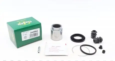 243904 Ремкомплект суппорта (заднего) Mitsubishi Pajero (d=43mm) (+поршень) (Akebono) FRENKIT підбір по vin на Brocar