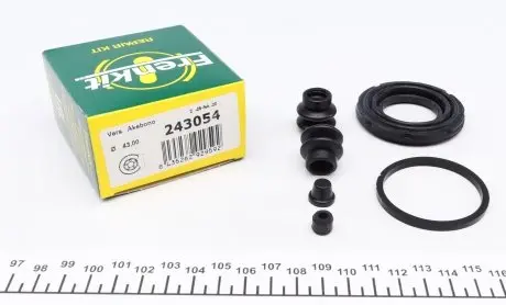 243054 Ремкомплект супорта (заднього) Nissan Murano II/Pathfinder/Qashqai 07- (d=43mm) (Akebono) FRENKIT підбір по vin на Brocar