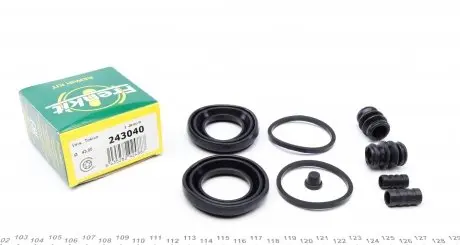 243040 Ремкомплект суппорта (переднего) Subaru Forester/Legacy IV/Tribeca 03- (d=43mm) ((Tokico) FRENKIT подбор по vin на Brocar