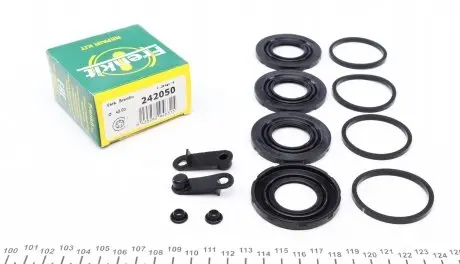 242050 Ремкомплект гальмівного супорта AUDI A6 11-18, Q5 08-16, A7 10-18; MERCEDES-BENZ C-Class W205 14-21 FRENKIT підбір по vin на Brocar