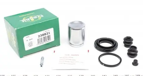238821 Ремкомплект супорта (заднього) Nissan Leaf 10- (d=38mm) (Akebono) (+поршень) FRENKIT підбір по vin на Brocar