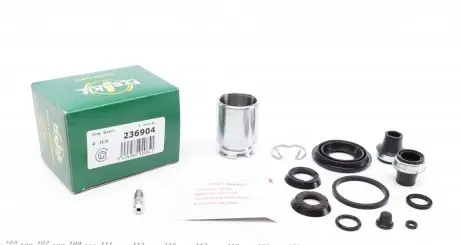 236904 Ремкомплект супорта (заднього) Opel Astra G/Zafira 96-09 (d=36mm) (Bosch) (+поршень) FRENKIT підбір по vin на Brocar