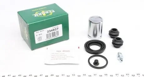 234927 Ремкомплект супорта (заднього) Kia Soul 09- (d=34mm) (+поршень) (Mando) FRENKIT підбір по vin на Brocar
