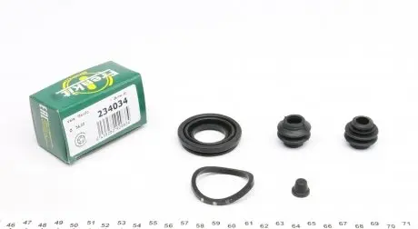 234034 Ремкомплект супорта (заднього) Kia Soul 09- (d=34mm) (Mando) FRENKIT підбір по vin на Brocar