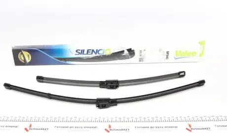 577940 Щетки стеклоочистителя (600/450mm) Dacia Duster 10- (Silencio) VALEO подбор по vin на Brocar