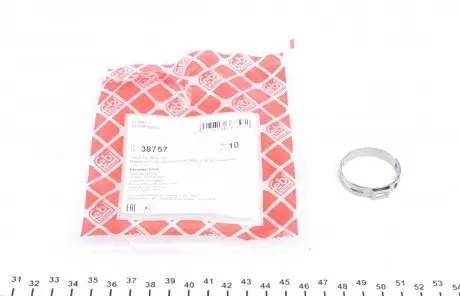 38757 Хомут зажимной металлический Audi A4/A6/ Alfa Romeo 145/ Fiat Uno (25,6-32/7mm) FEBI BILSTEIN підбір по vin на Brocar
