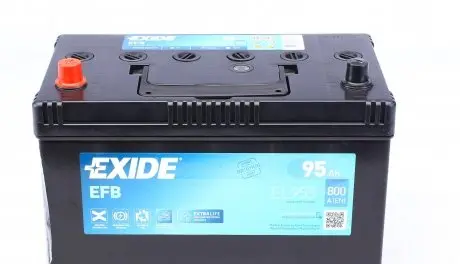 EL955 Акумуляторна батарея 95Ah/800A (306x173x222/+L/B01) (Start-Stop EFB) Азія EXIDE підбір по vin на Brocar