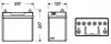 EB457 Акумуляторна батарея 45Ah/330A (235x127x226/+L/B00) Excell Азія EXIDE підбір по vin на Brocar