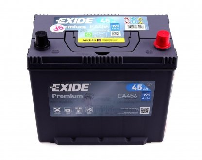 EA456 Аккумуляторная батарея 45Ah/390A (235x127x226/+R/B01) Premium Азия EXIDE подбор по vin на Brocar