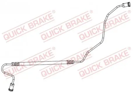 96018 Шланг тормозной (задний) Citroen C3/Peugeot 207 06- (R) QUICK BRAKE подбор по vin на Brocar