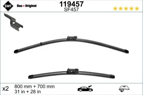 119457 Щітки склоочисника SWF 119457 SWF підбір по vin на Brocar