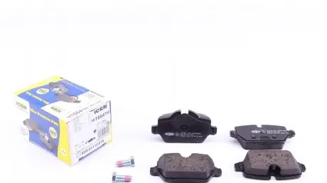 181664700 Колодки тормозные (задние) BMW 1 (E81/E82/E87)/3 (E90/E91/E92/E93) 04-13 ICER подбор по vin на Brocar