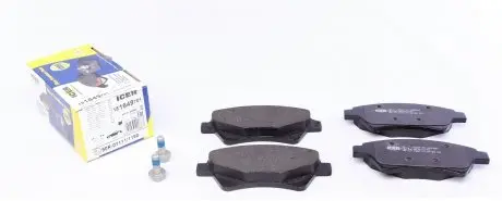 181649701 Колодки тормозные (передние) Renault Megane II 03-/Scenic II 05-08/Grand Scenic II/III 04- ICER подбор по vin на Brocar