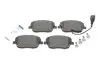 Колодки тормозные (передние) Seat Ibiza/VW Polo 01-09/Skoda Fabia 99-14/Roomster 06-15 (+датчик) 181597-701