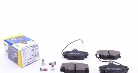 180554700 Колодки тормозные (передние) Renault Clio 90-98/11/19/21 84-96/Peugeot 205/309 85-98 (+датчики) ICER подбор по vin на Brocar