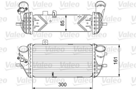 818637 Радиатор интеркулера Hyundai i20/i30/Kia Ceed 1.4CRDi/1.6CRDi 08- VALEO подбор по vin на Brocar