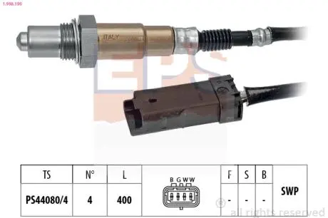 1998196 Л-зонд Citroen C-elysee 1.2 14- EPS подбор по vin на Brocar