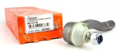 17DW2001 Наконечник тяги рульової (R) Chevrolet Lacetti 05- ASMETAL підбір по vin на Brocar