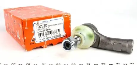 17VW1255 Наконечник тяги рульової (L) Audi A3/Skoda Octavia/VW Golf IV 95-10 (L=75mm) (короткий) ASMETAL підбір по vin на Brocar