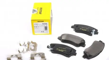 2534801 Колодки тормозные (передние) Hyundai Accent IV/Kia Rio 10- (Mando) Q+ TEXTAR подбор по vin на Brocar