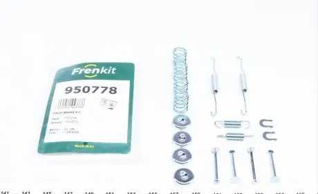 950778 Комплект пружинок колодок ручника Toyota Yaris 99-05 FRENKIT підбір по vin на Brocar