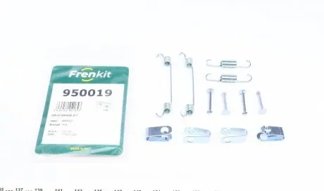 950019 Комплект пружинок колодок ручника Hyundai Santa Fe 06- FRENKIT підбір по vin на Brocar