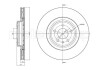 231247C Диск тормозной (передний) Audi A4 09-15/A5 07-17/Q5 08- (345х29.5) (с покрытием) (вентилируемый) METELLI підбір по vin на Brocar