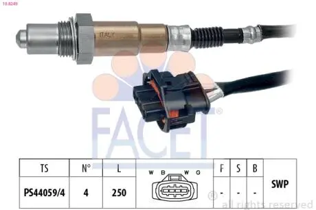108249 Лямбда-зонд Astra 06-10 1.6/1.8 FACET підбір по vin на Brocar