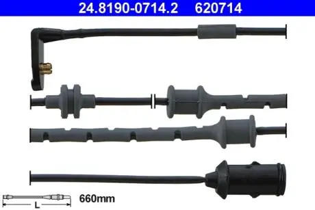 24819007142 Датчик зносу гальмівних колодок ATE підбір по vin на Brocar