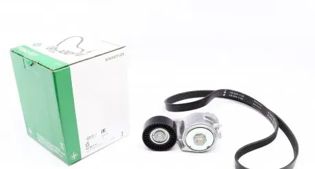 529001110 Комплект ременя генератора Fiat Punto/Stilo 1.2 02-09, (5PK 1155) INA підбір по vin на Brocar