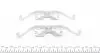 901849 Планка супорта (переднього) прижимна (к-кт) Peugeot 407/508 05- (Ate) FRENKIT підбір по vin на Brocar