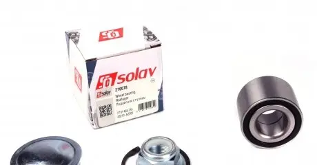 216078 Підшипник маточини (задньої) Renault Megane/Clio 01- (25x52x37) (к-кт) SOLGY підбір по vin на Brocar