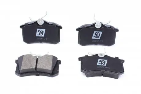 209109 Колодки гальмівні (задні) Audi A4/A6 97-08/Renault Scenic/Megane 99- (Lucas) SOLGY підбір по vin на Brocar