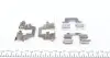 901712 Планка супорта (заднього) прижимна (к-кт) Ford Galaxy/Mondeo IV/Volvo S80/V70/XC70 05- (Lucas) FRENKIT підбір по vin на Brocar