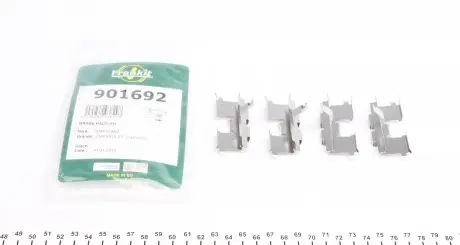 901692 Планка суппорта (заднего) прижимная (к-кт) Chevrolet Lacetti/Daewoo Nubira 97- FRENKIT подбор по vin на Brocar