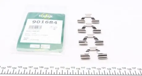 901684 Планка суппорта (заднего) прижимная (к-кт) Citroen Berlingo 08- (Lucas) FRENKIT підбір по vin на Brocar