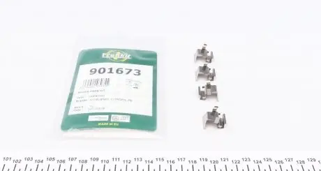 901673 Планка супорта (заднього) прижимна (к-кт) Mitsubishi Outlander 03- (Akebono) FRENKIT підбір по vin на Brocar