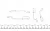 901280 Планка суппорта (заднего) прижимная (к-кт) MB Vito (W638) 96-03 (Bosch) FRENKIT підбір по vin на Brocar