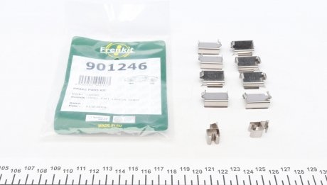 901246 Планка суппорта (переднего) прижимная (к-кт) Opel Combo 01- (Lucas) FRENKIT подбор по vin на Brocar